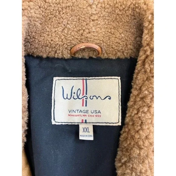 Wilson's Vintage USA Leather Flight Jacket Apollo 11 Patches XXL - Picture 4 of 6